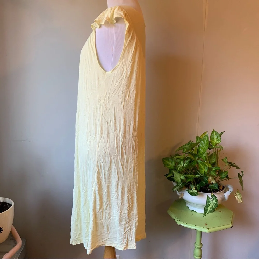 Vintage Pastel Yellow Floral Lace Neckline Nightgown Valentine’s Lingerie Med.? - Picture 10 of 13